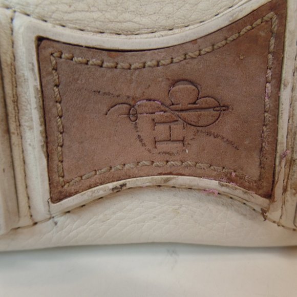 Cole Haan Air White & Tan Leather Slip on Driving Loafers Shoes Sz 9 #D39386 - Picture 15 of 16